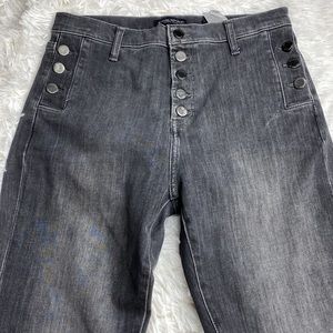 Banana Republic high rise skinny jean button up 28